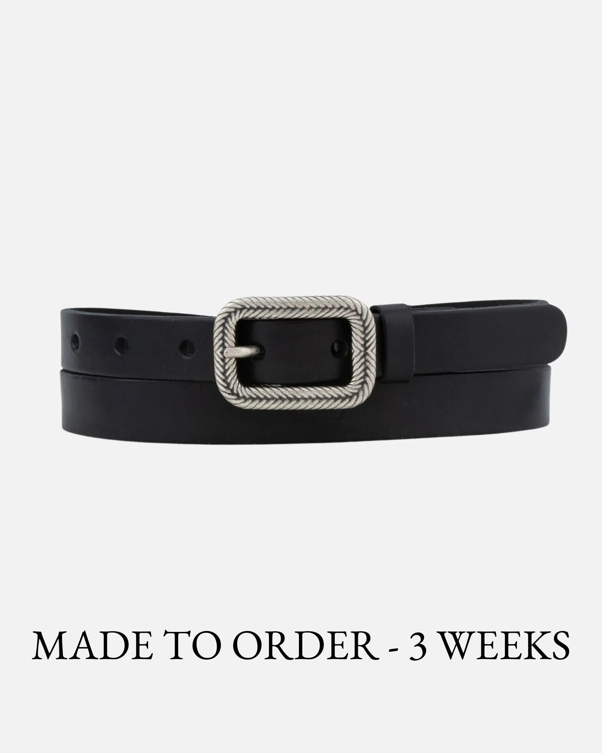 MADE TO ORDER Alina | Vintage Skinny Leather Belt