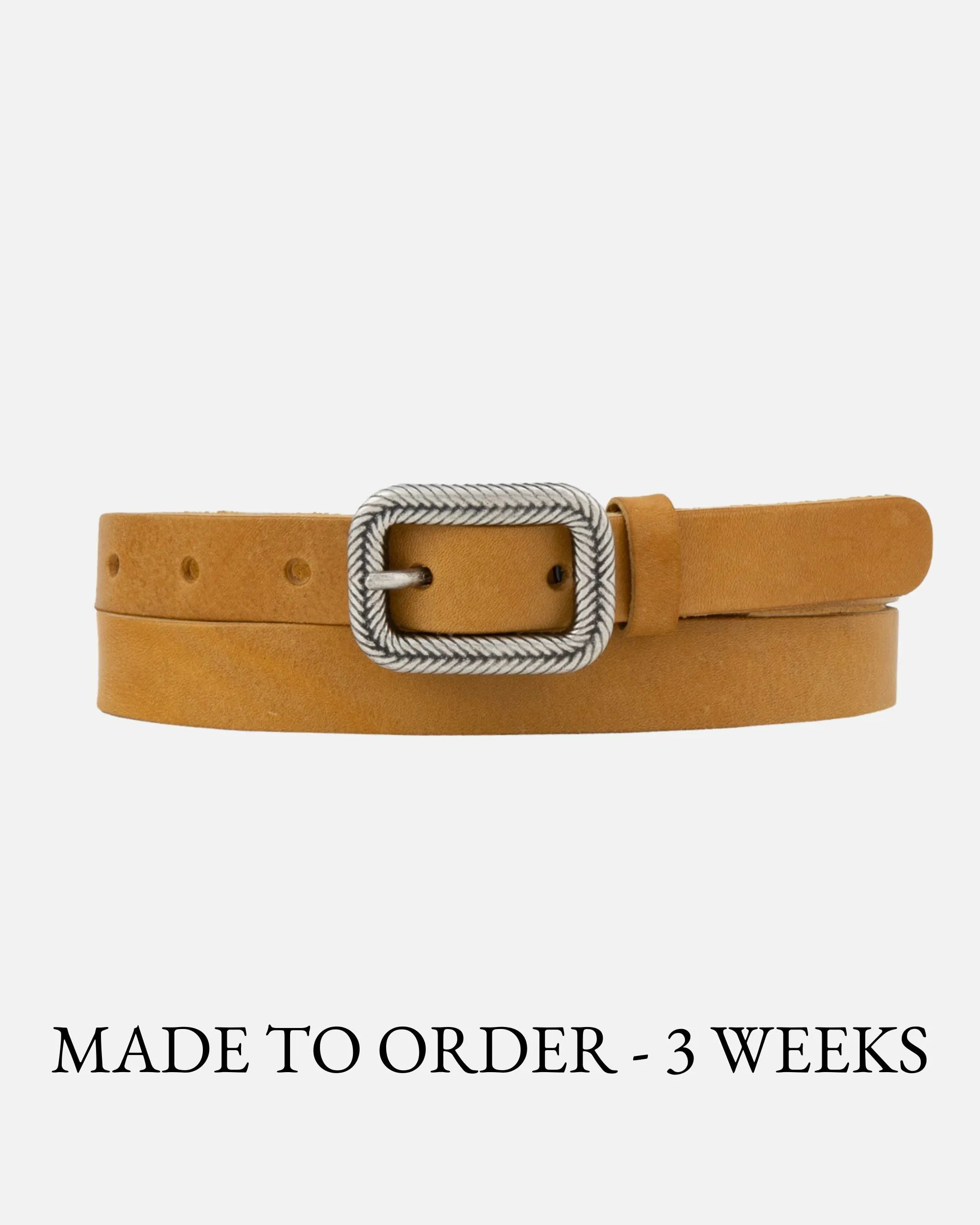 MADE TO ORDER Alina | Vintage Skinny Leather Belt