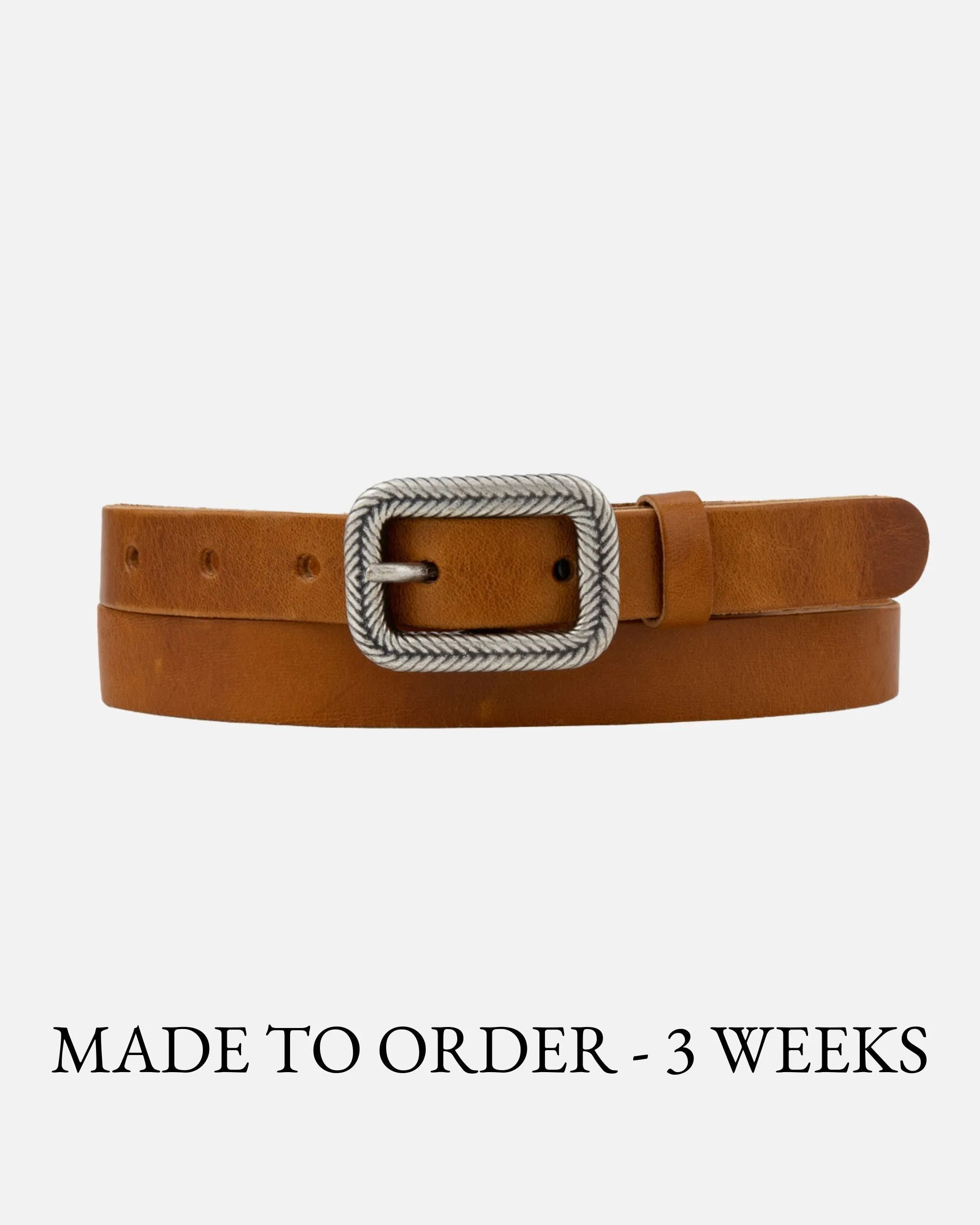 MADE TO ORDER Alina | Vintage Skinny Leather Belt