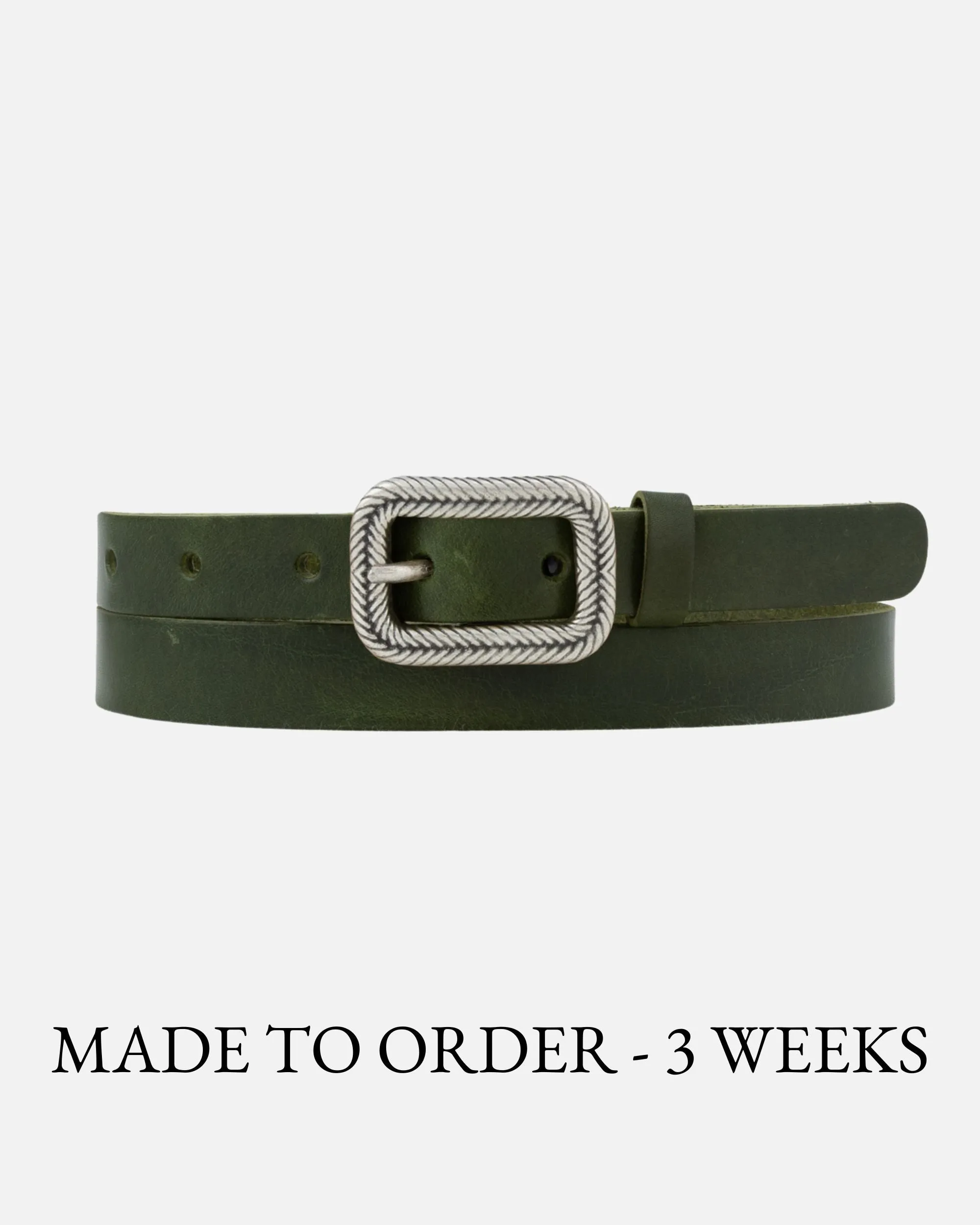 MADE TO ORDER Alina | Vintage Skinny Leather Belt