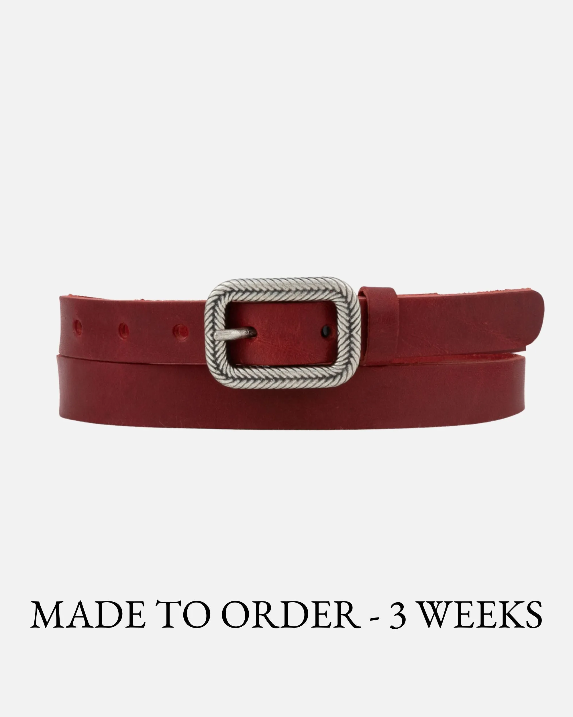 MADE TO ORDER Alina | Vintage Skinny Leather Belt