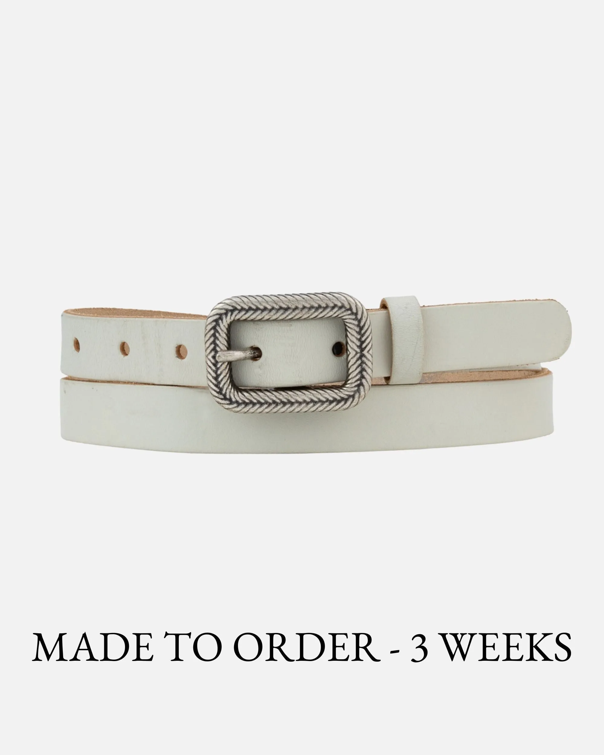 MADE TO ORDER Alina | Vintage Skinny Leather Belt
