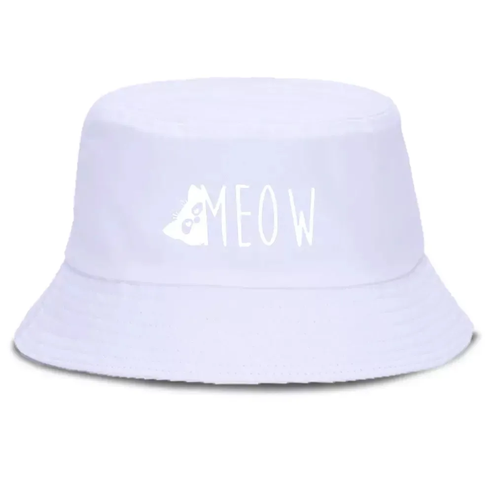 Meow Cotton Bucket Hat