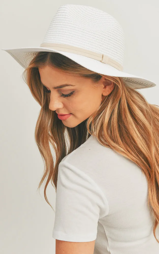 MH0118 Sequin Letter Bon Voyage Panama Hat