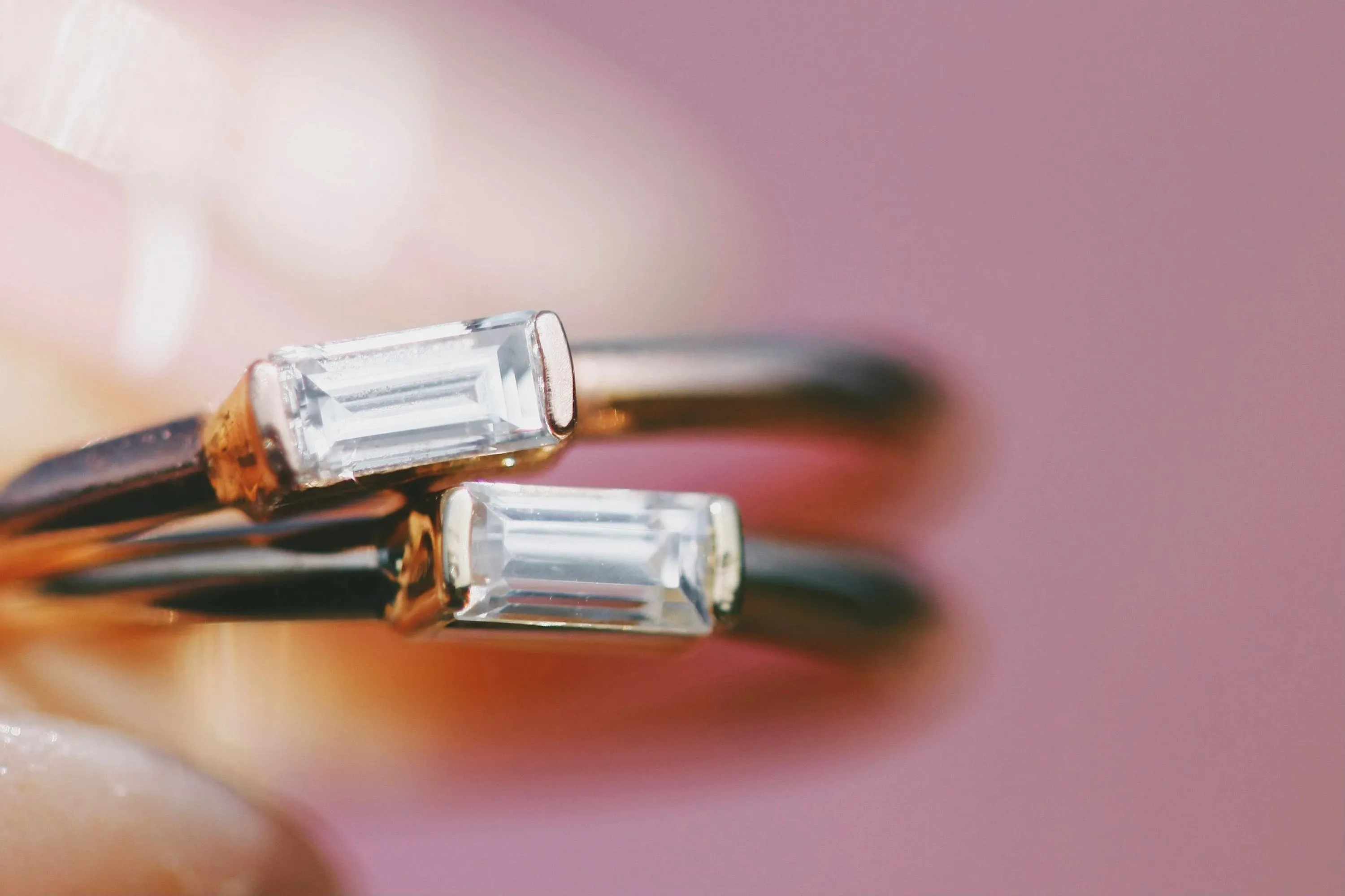 Mini April   Angel Stackable Ring