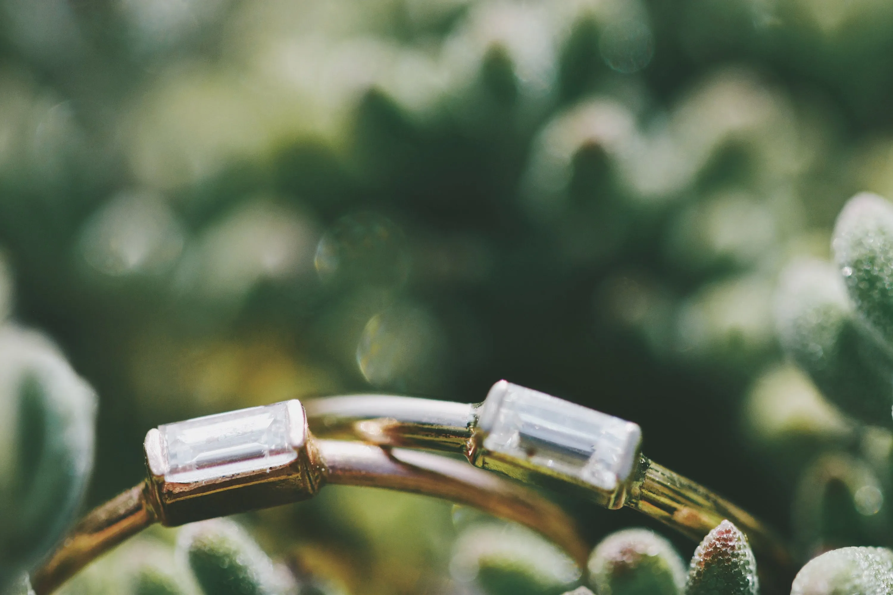 Mini April   Angel Stackable Ring