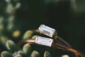 Mini April   Angel Stackable Ring