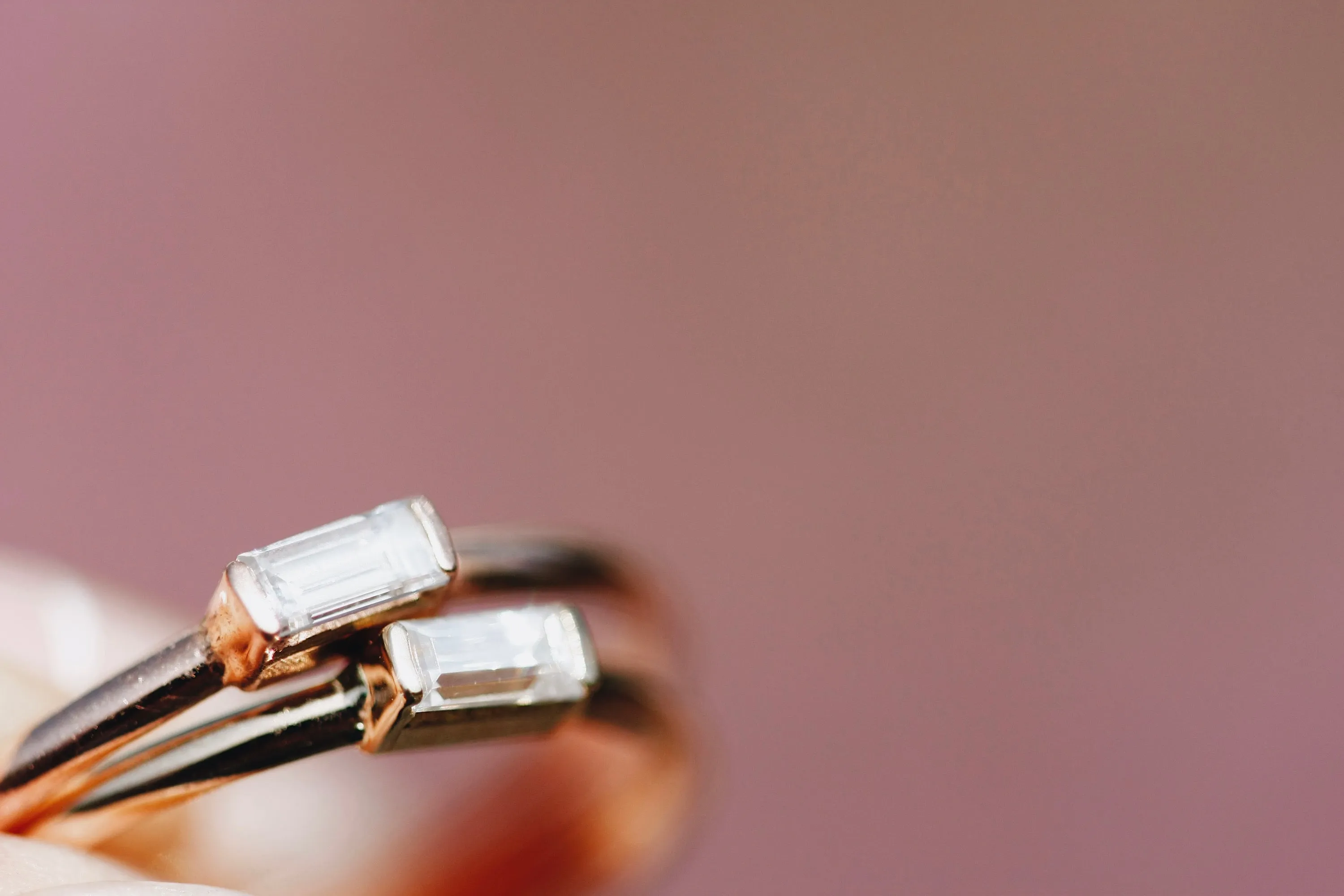 Mini April   Angel Stackable Ring