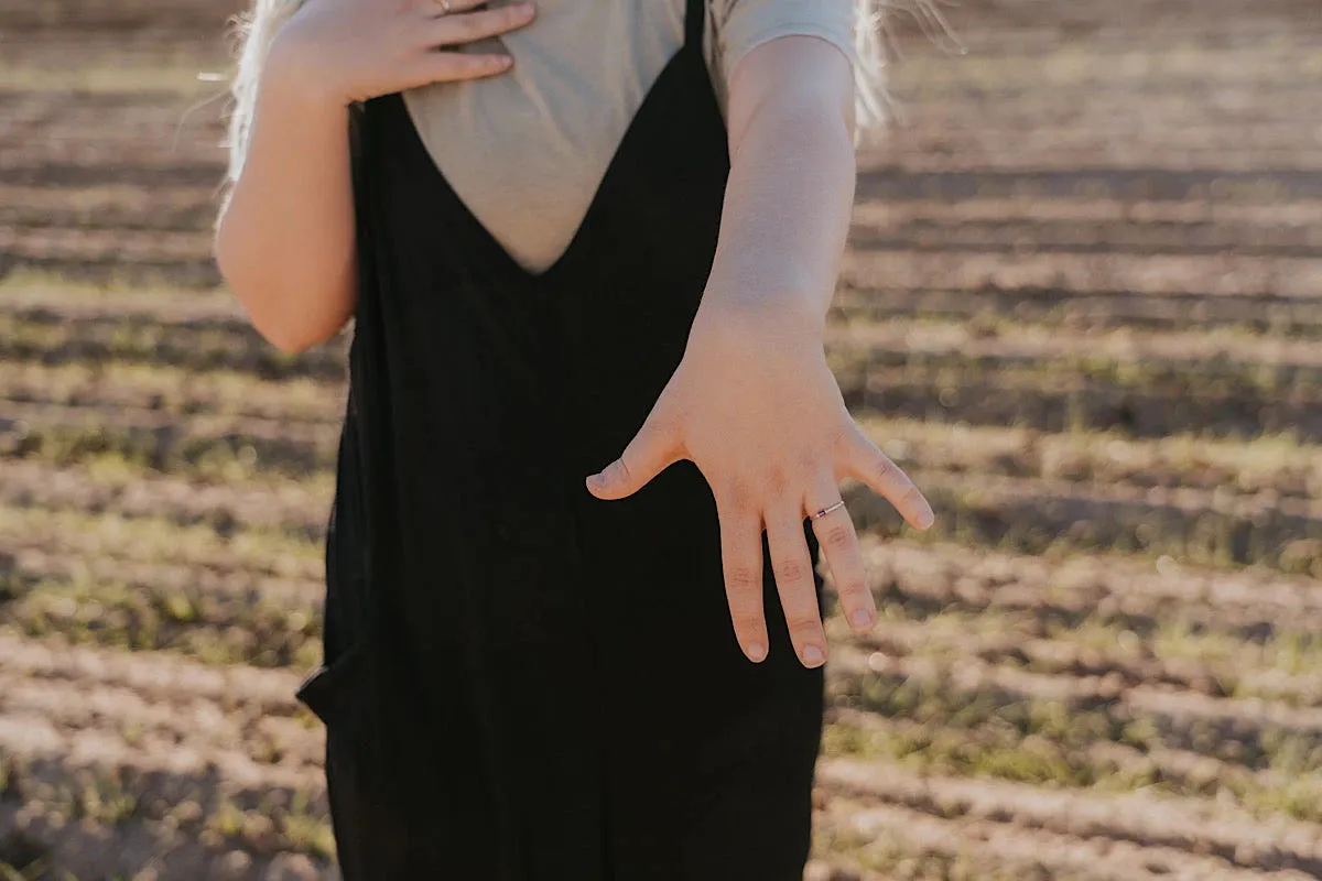 Mini February Stackable Ring