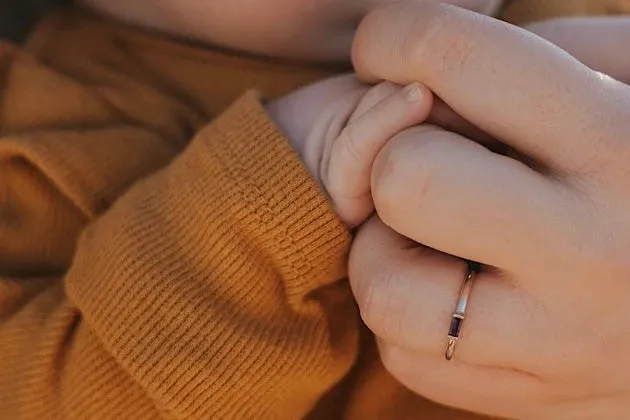Mini February Stackable Ring