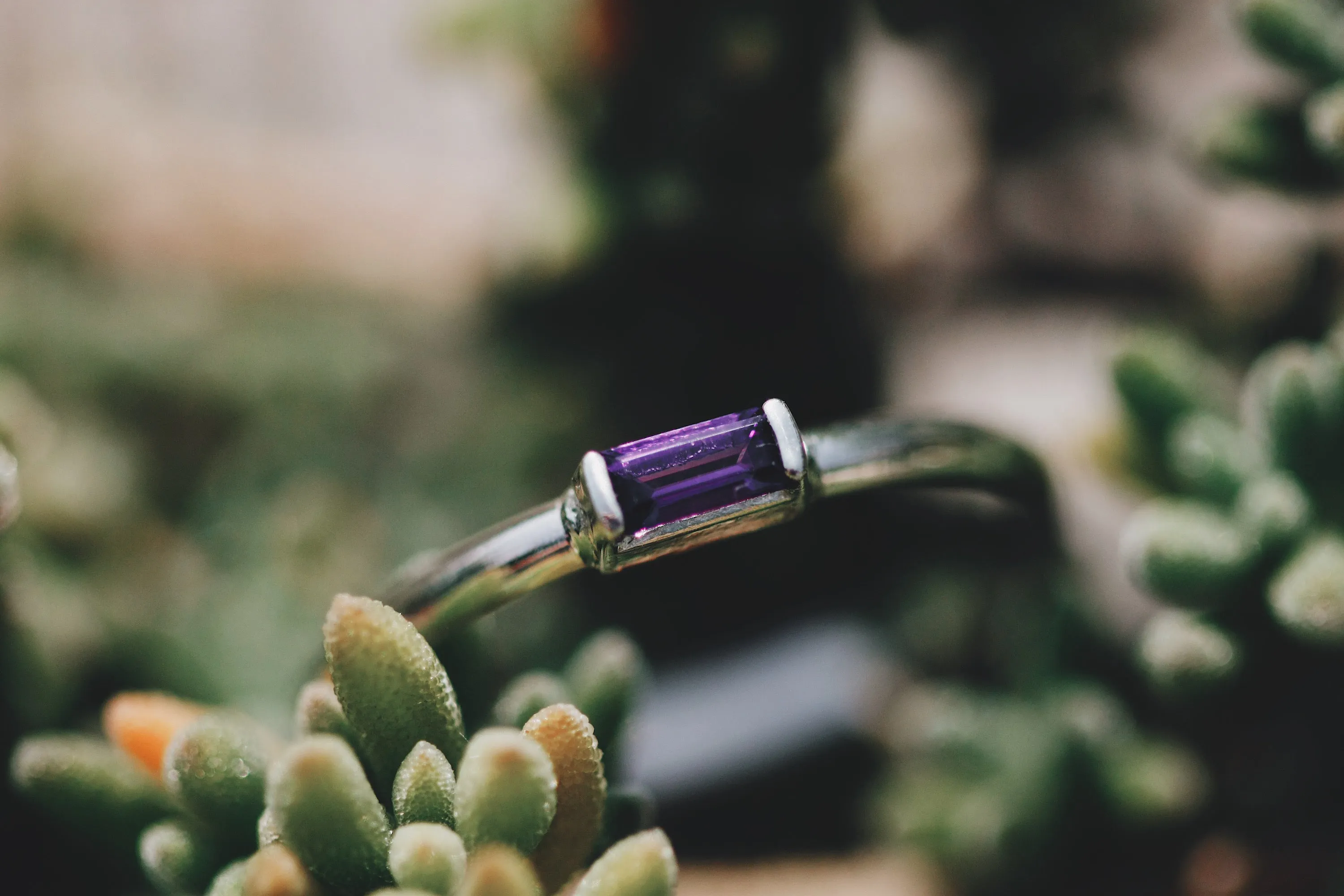 Mini February Stackable Ring
