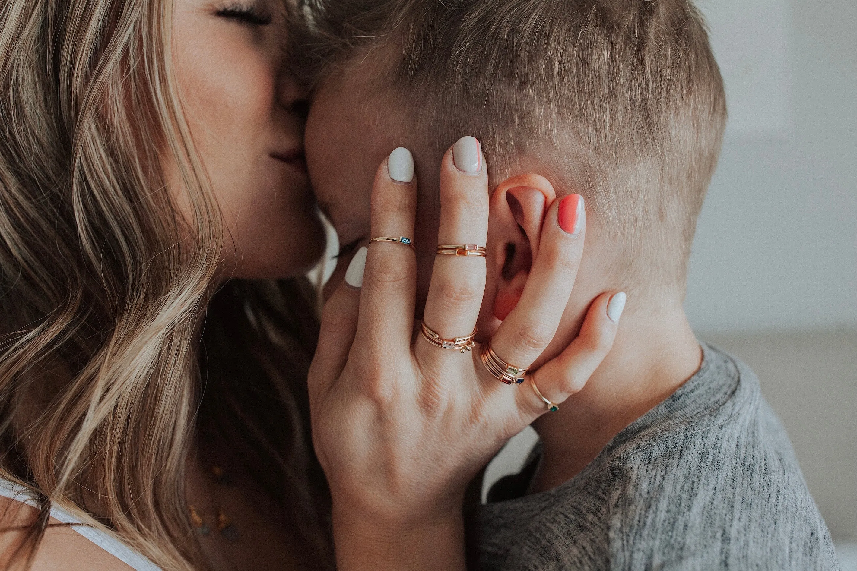 Mini February Stackable Ring