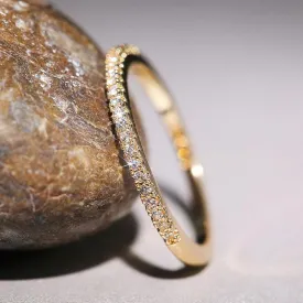 Minimalist Zircon Adorned Stackable Rings