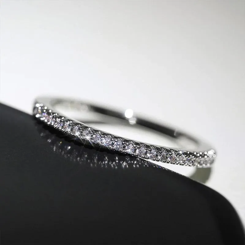 Minimalist Zircon Adorned Stackable Rings