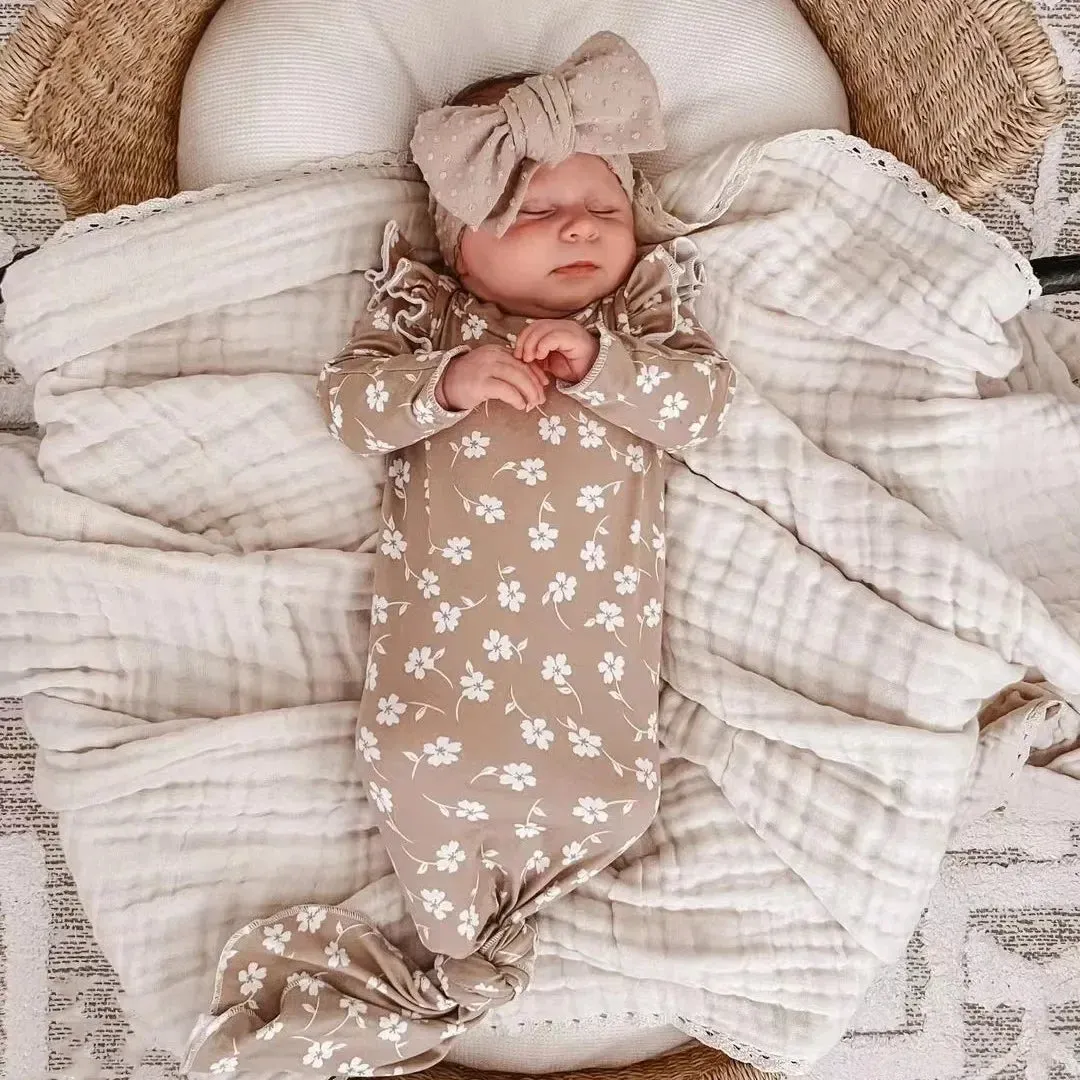 Newborn 6 Layer Gauze Muslin Swaddle