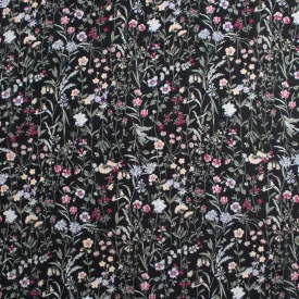 Novelty Printed Chiffon - 360 - Black