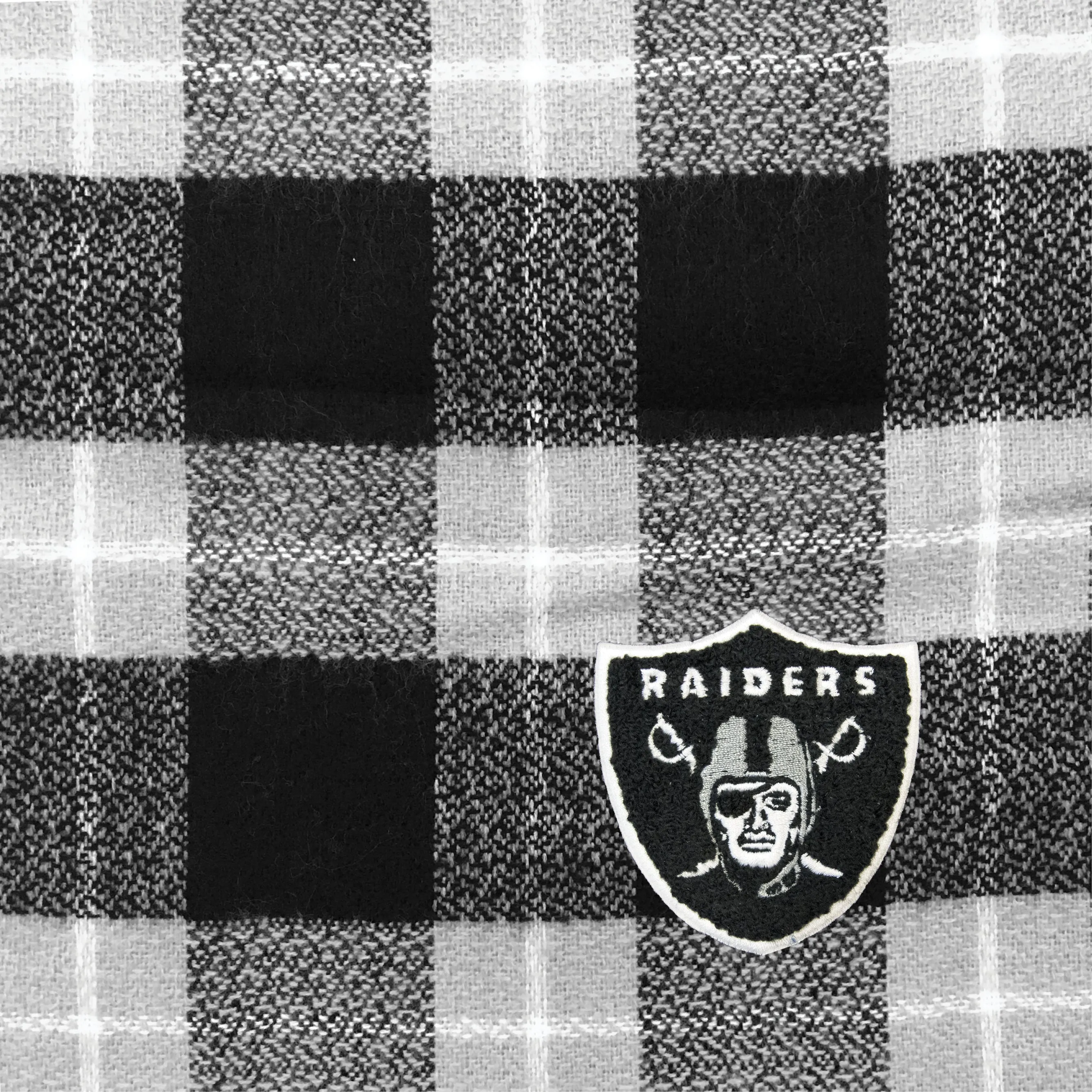 Oakland Raiders Plaid Blanket Scarf