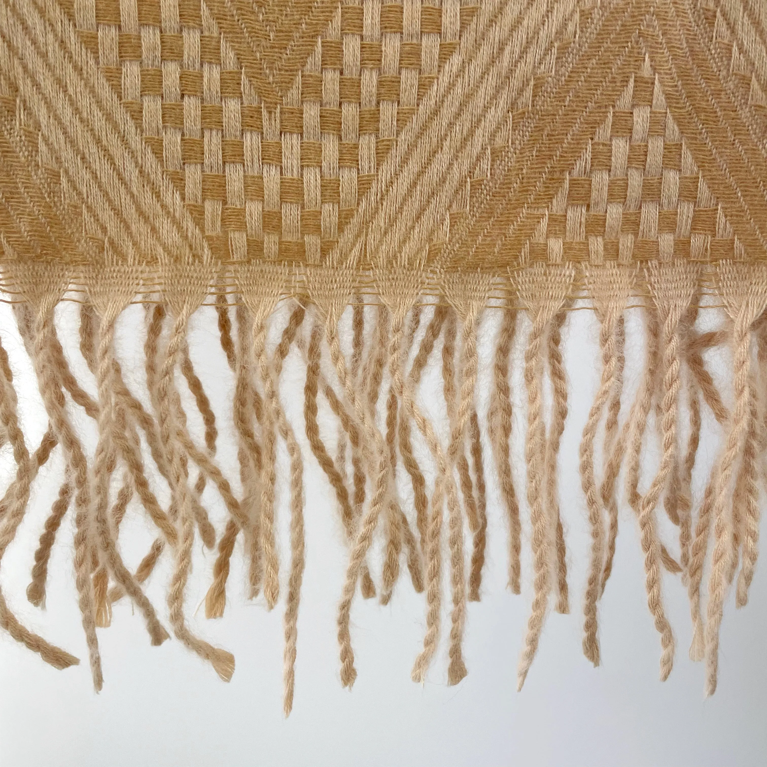 Ottilie Ombre Chevron Blanket Scarf - Camel