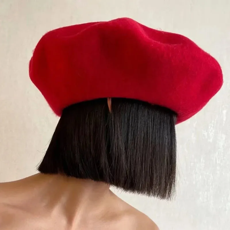 Oversized 100% Wool Beret