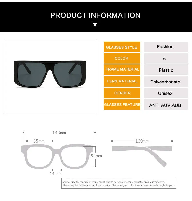 Oversized Square Style Eyewear