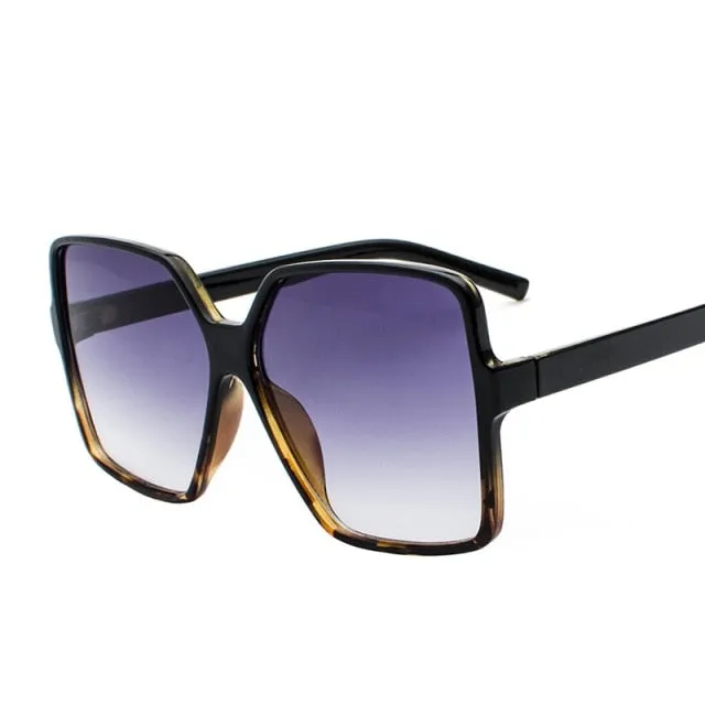 Oversized Vintage Square Sunglasses