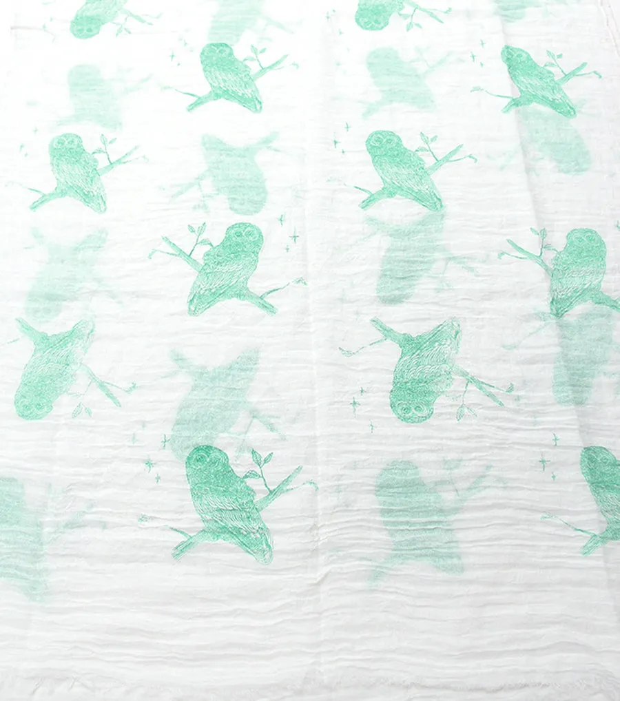 Owl Pattern Scarf