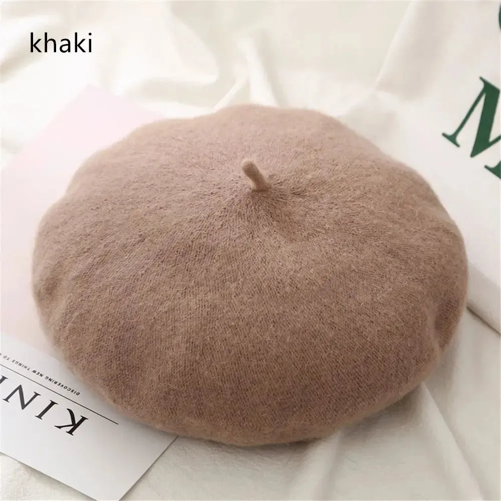 Plain Women's Wool Beret
