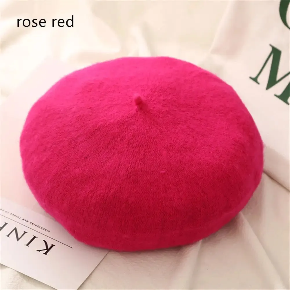 Plain Women's Wool Beret