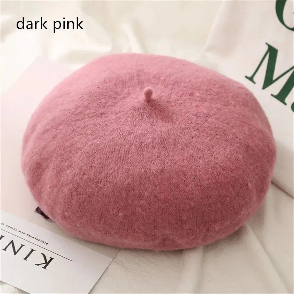 Plain Women's Wool Beret