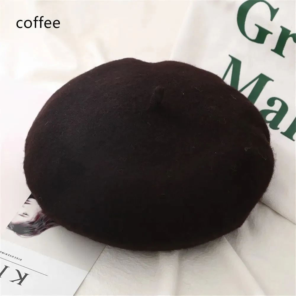 Plain Women's Wool Beret