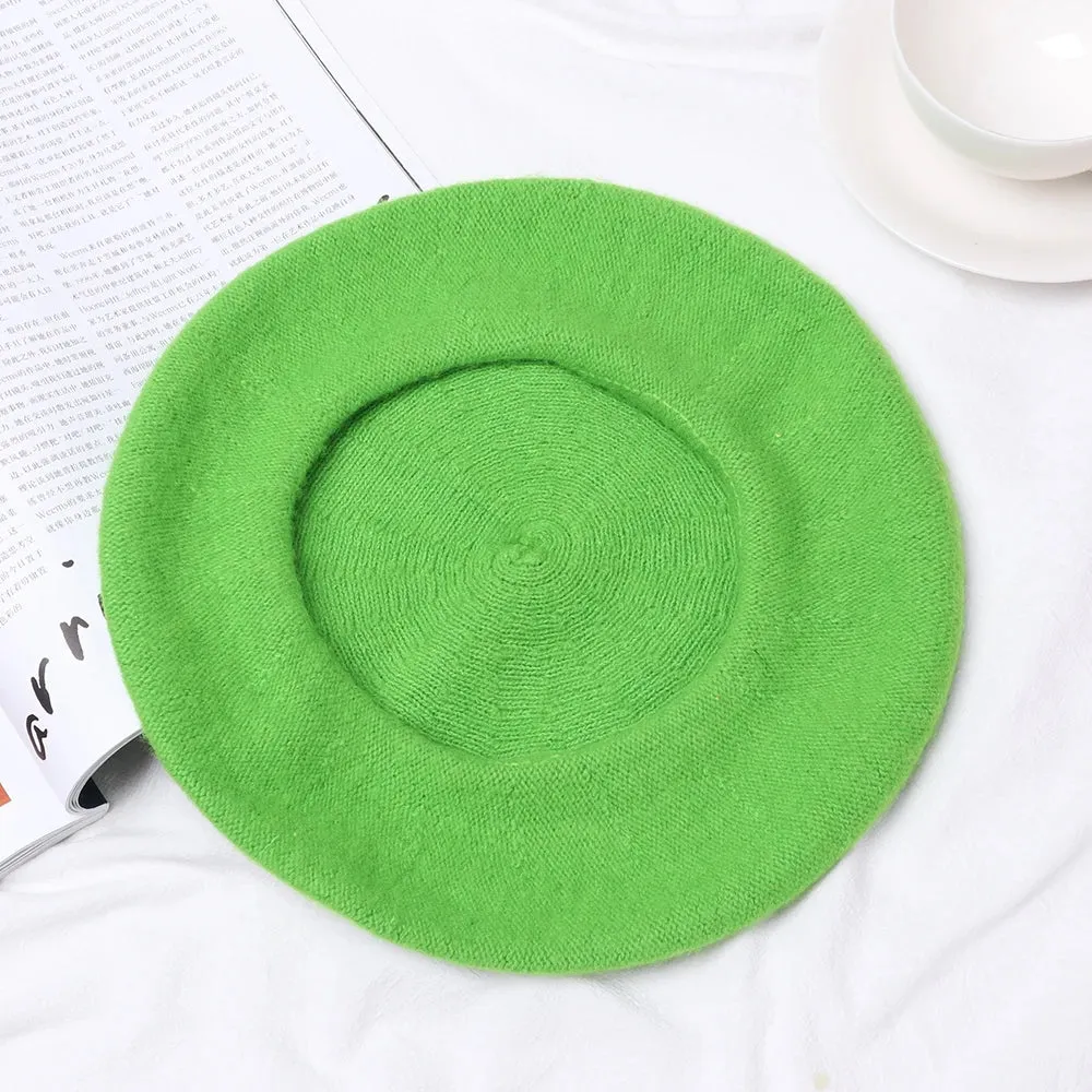 Plain Women's Wool Beret