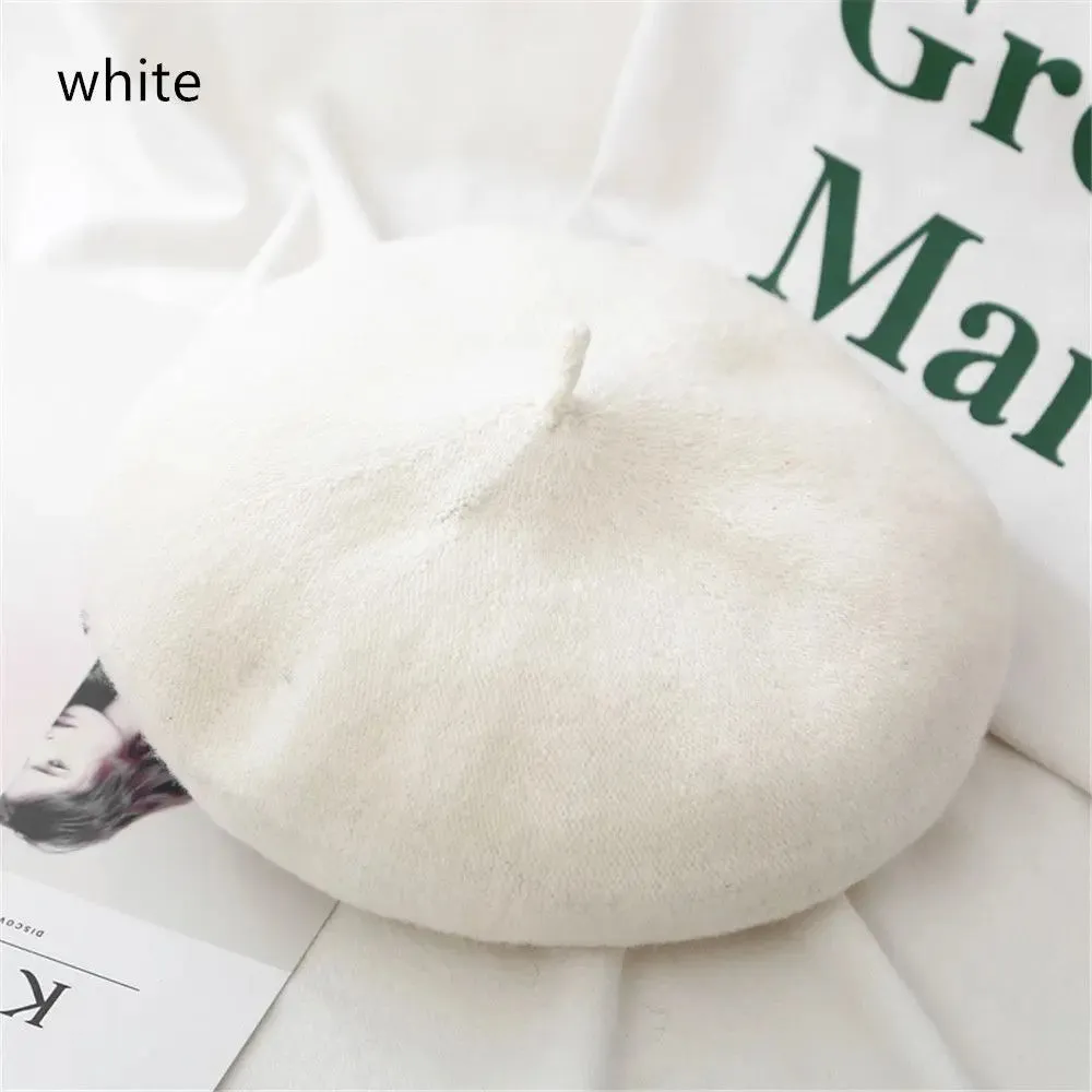 Plain Women's Wool Beret
