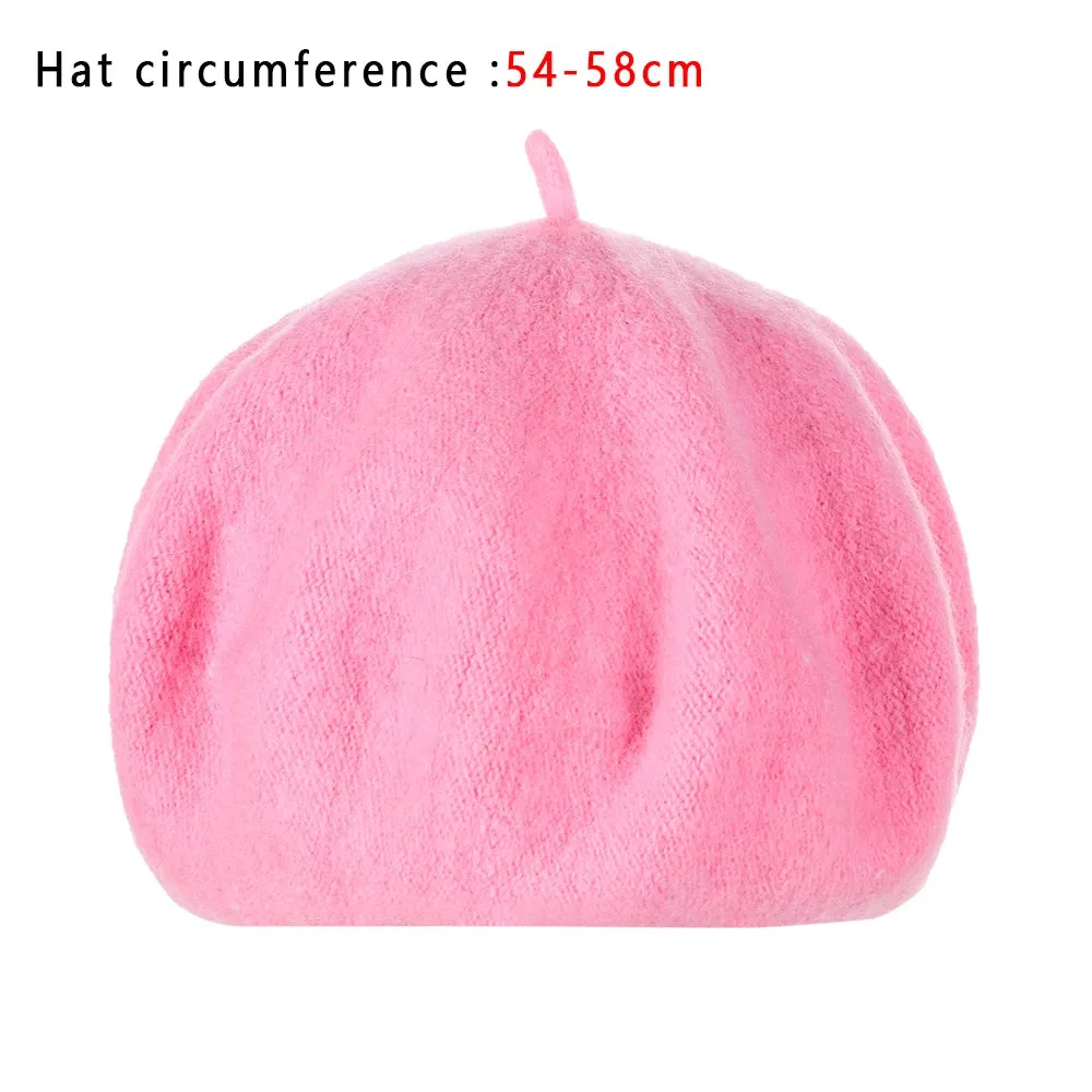 Plain Women's Wool Beret