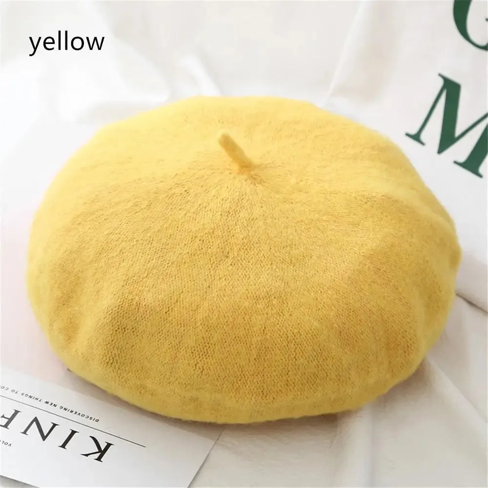 Plain Women's Wool Beret