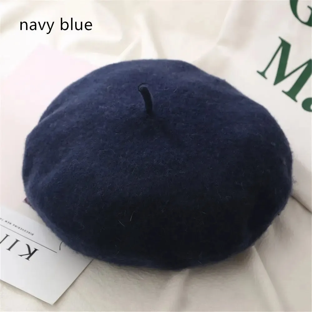 Plain Women's Wool Beret