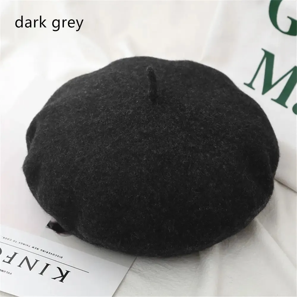 Plain Women's Wool Beret