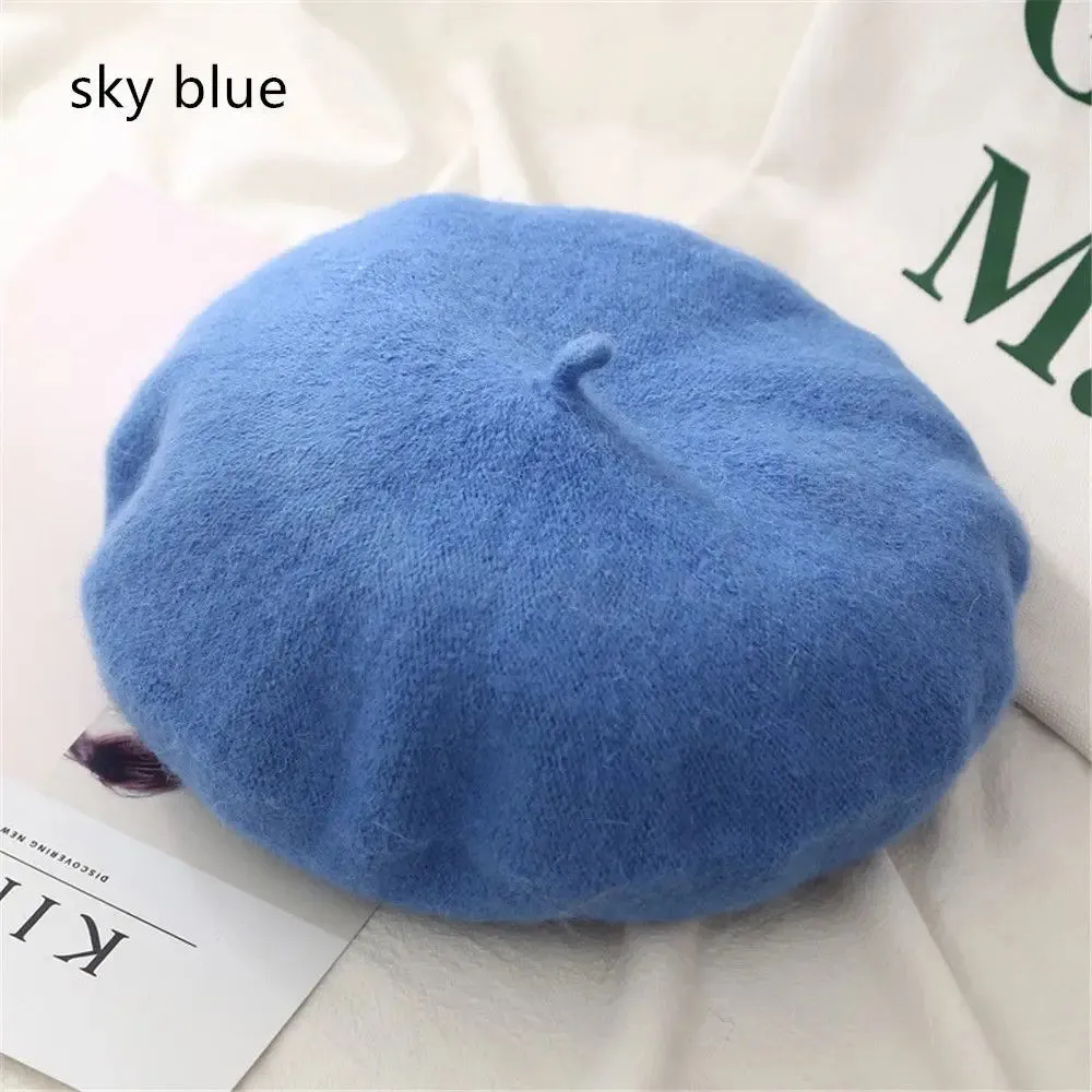 Plain Women's Wool Beret