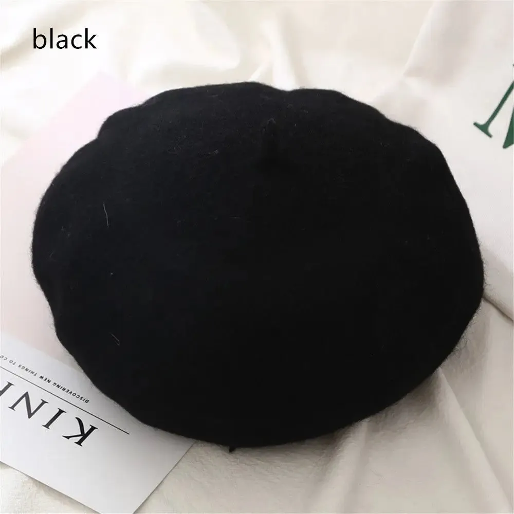 Plain Women's Wool Beret
