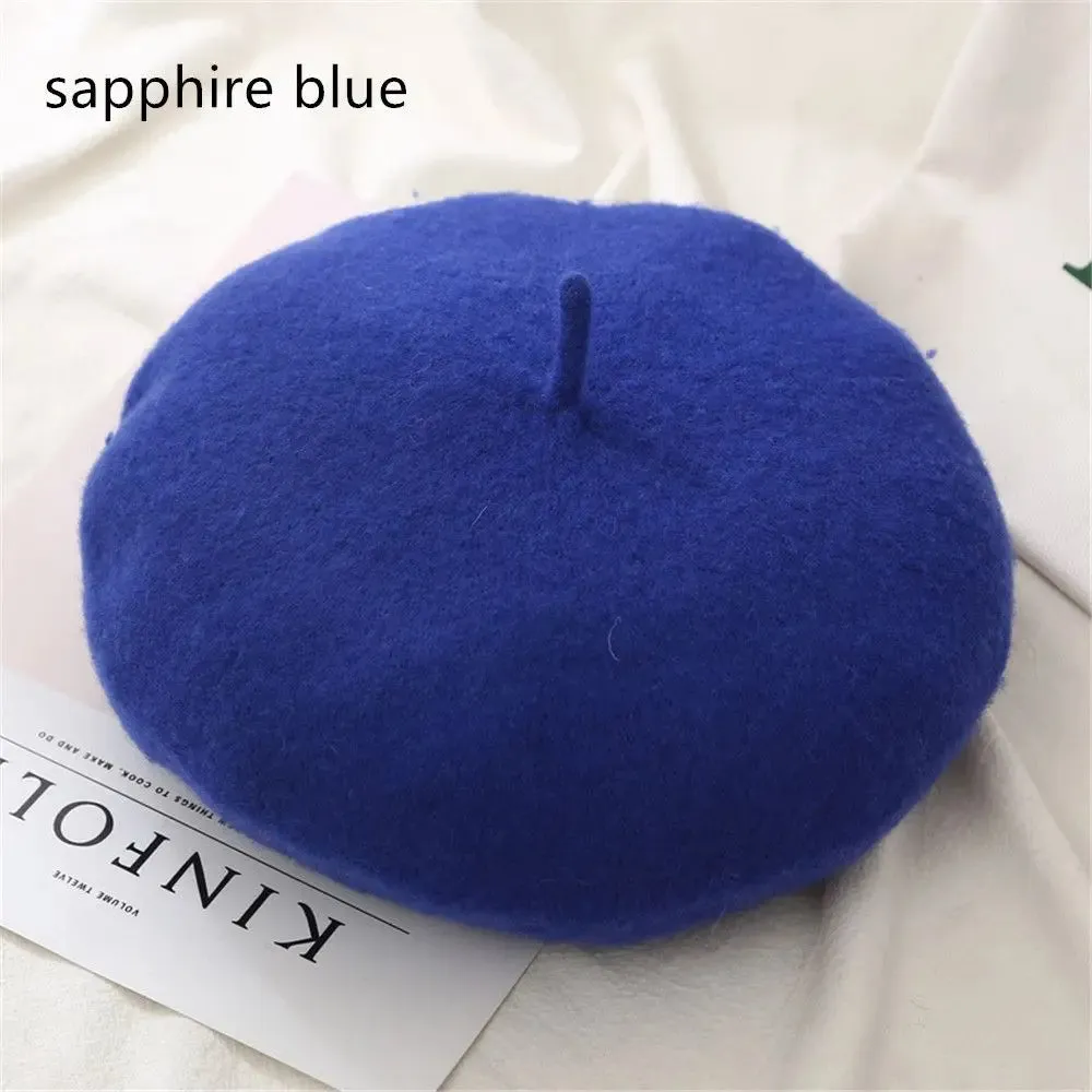 Plain Women's Wool Beret