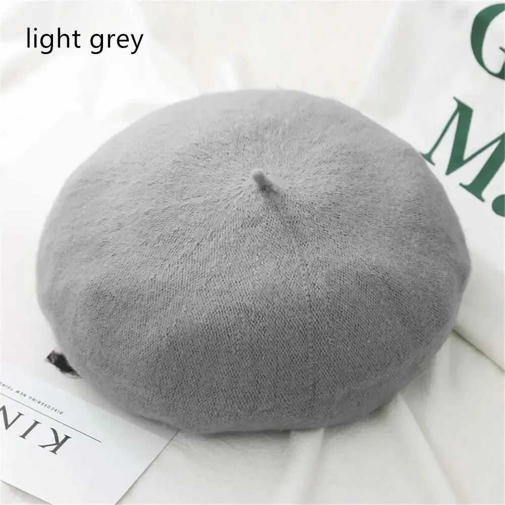 Plain Women's Wool Beret