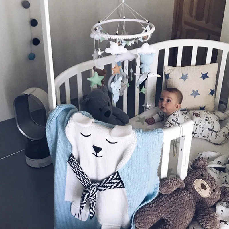 Polar Bear Baby Knitted Blanket