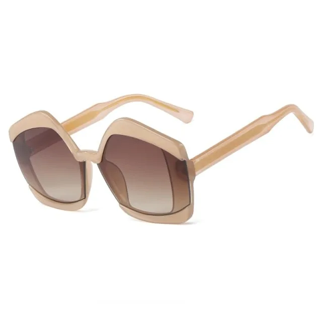 Polygon Goggle Square Sunglasses