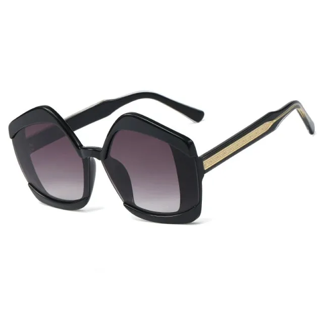 Polygon Goggle Square Sunglasses