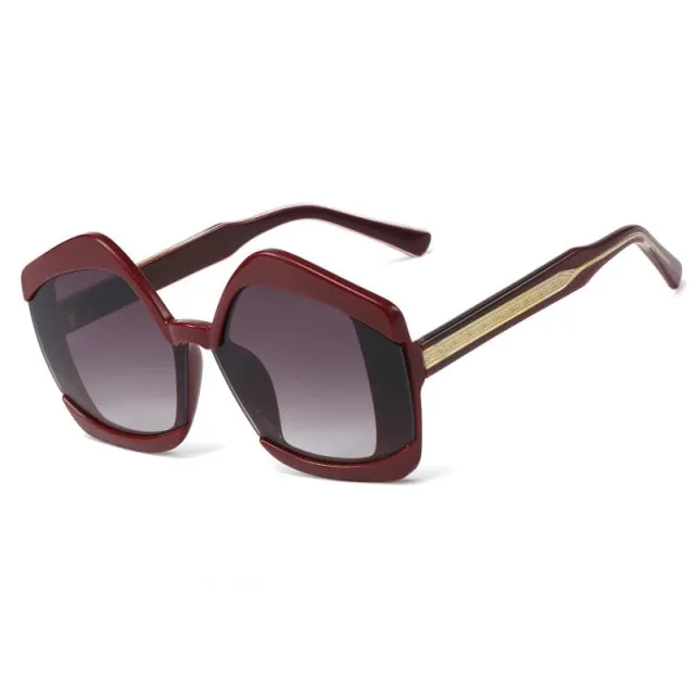 Polygon Goggle Square Sunglasses