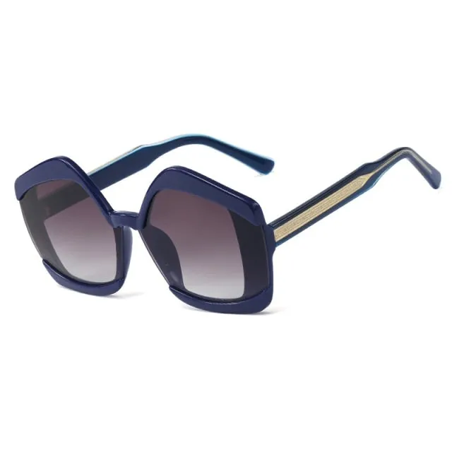 Polygon Goggle Square Sunglasses