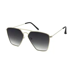 "Gemini" Oversize Metal Sunglasses