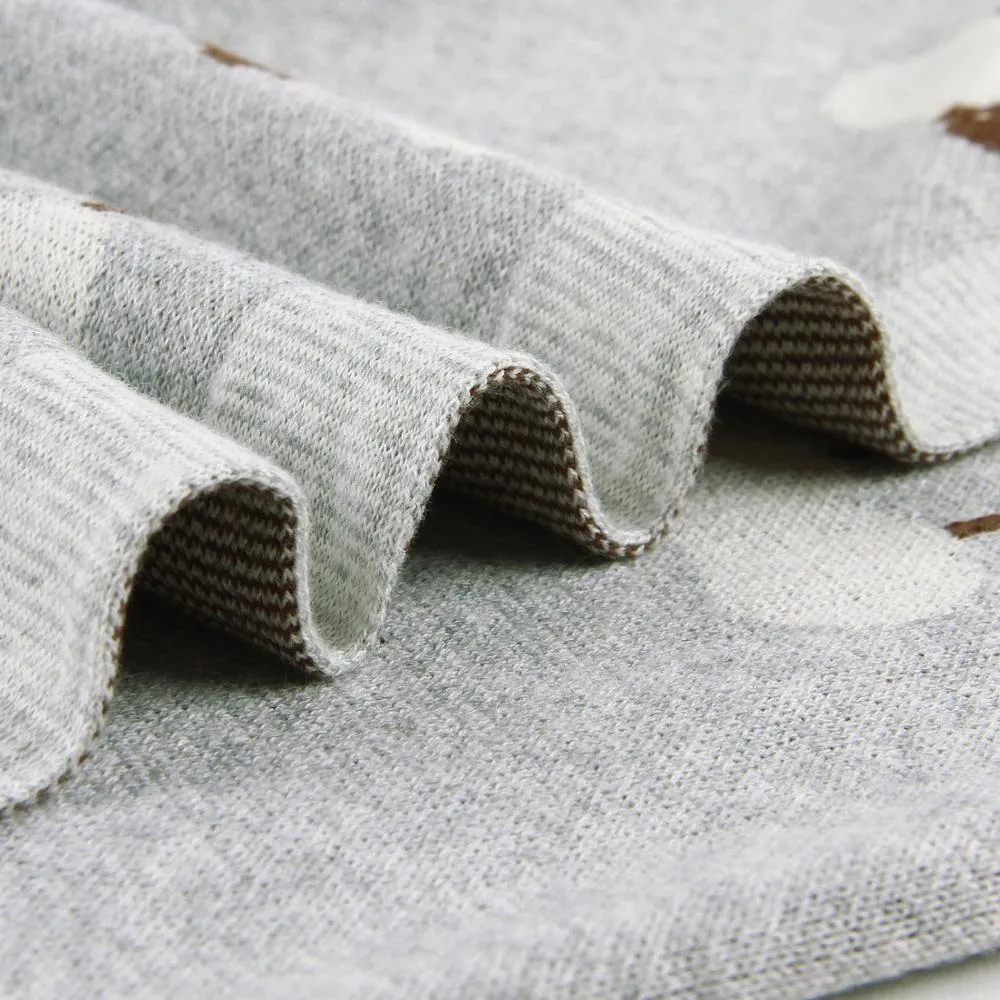 Sheep Knitted Blanket