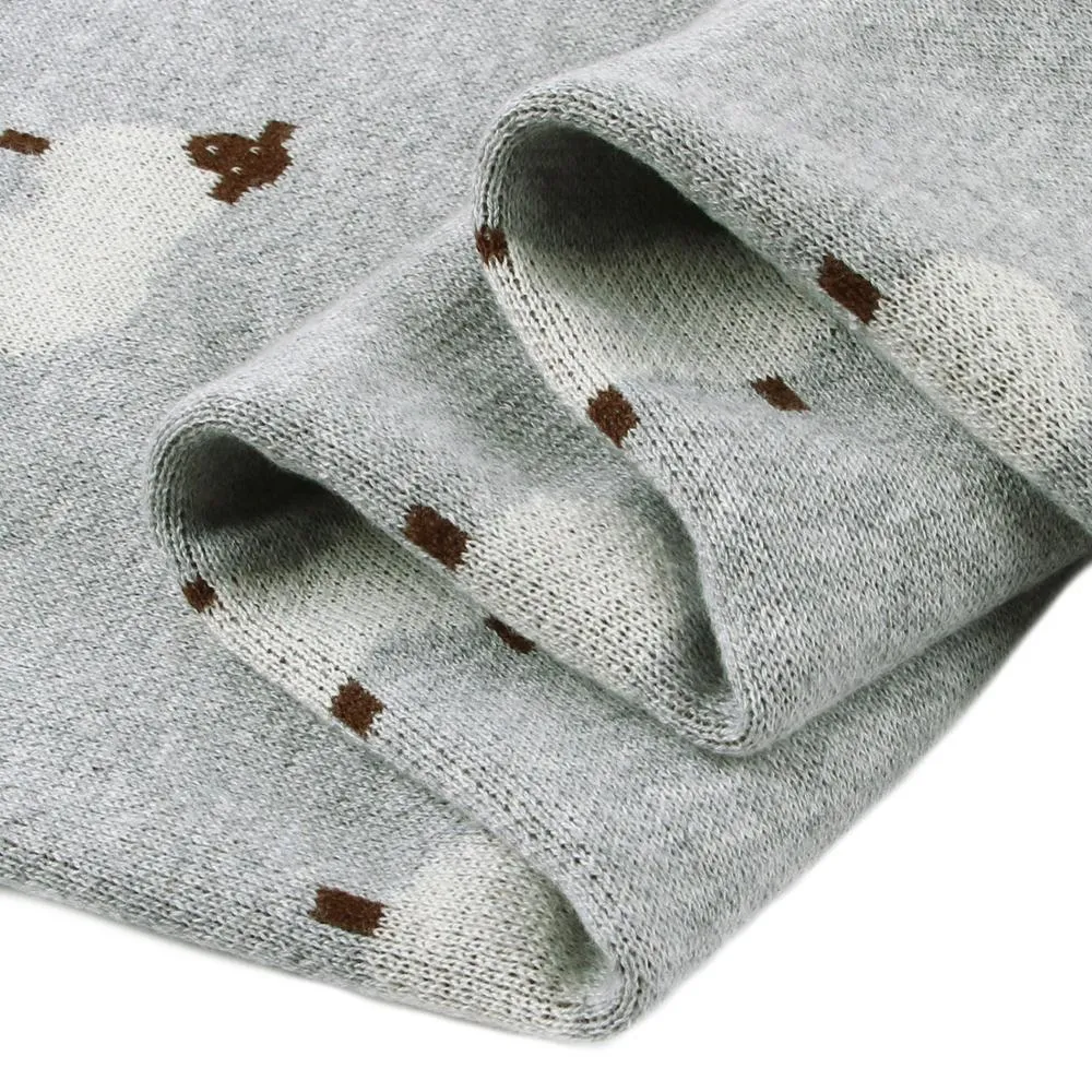 Sheep Knitted Blanket