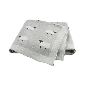 Sheep Knitted Blanket