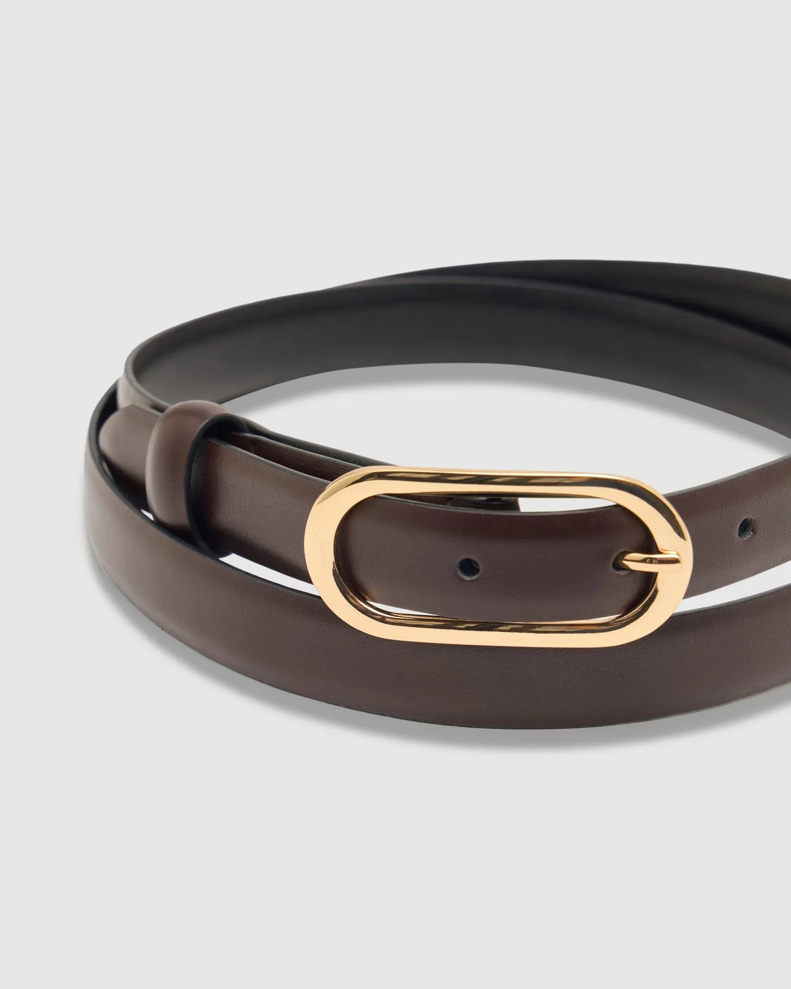 Sierra Leather Skinny Belt